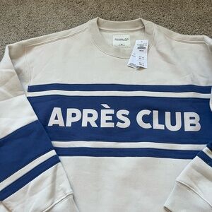 Abercrombie & Fitch Après Club sweatshirt size M NWT